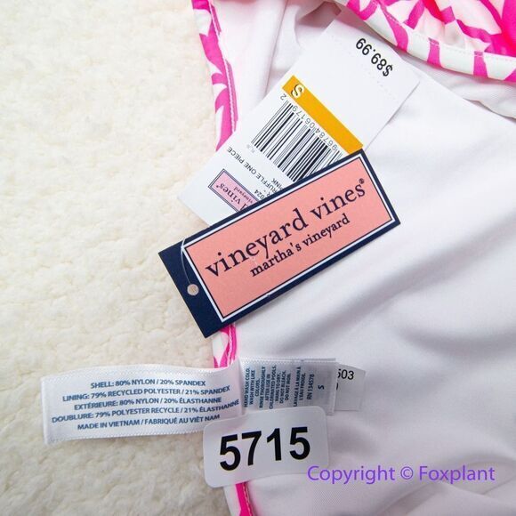 NEW Vineyard Vines womens Day lily ruffle one piece one shoulder swimsuit size S - Picture 14 of 15